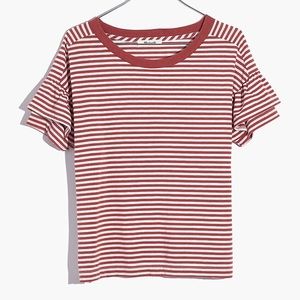 Madewell Ruffle Sleeve Tee